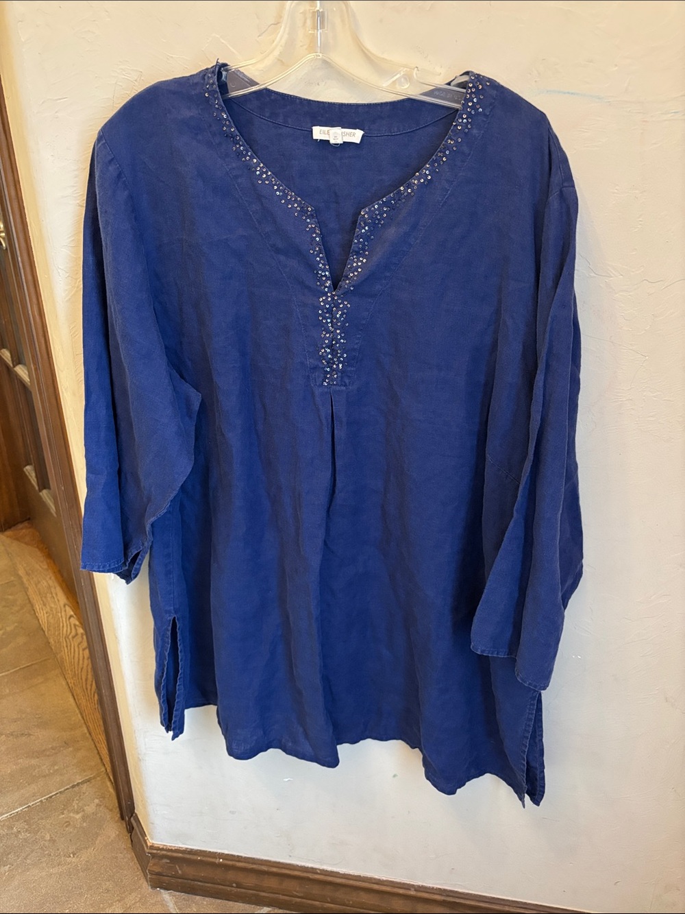 Eileen fisher 100% Irish linen tunic/blouse! 2X
